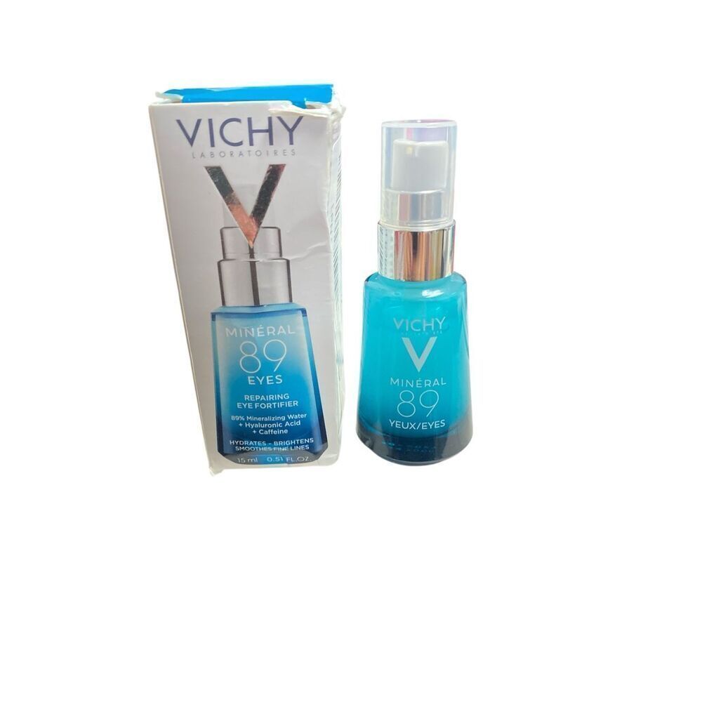 Vichy Mineral 89 Fortifying Eye Serum Hydrating Eye Gel Cream 0.51 fl oz (READ)